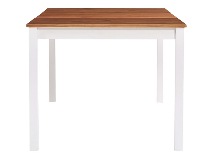 Stół klasyczny drewniany Elmor 3X – biało-brązowy Wysokość 73 cm Rozkładanie Drewno Sosna Pomieszczenie Stoły do jadalni