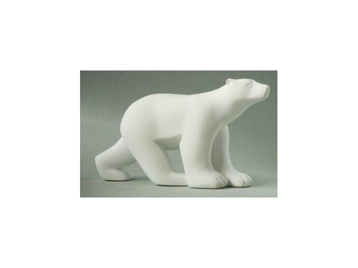 POMPON "Biały niedźwiedź" miniatura 6cm UPOMINKARNIA