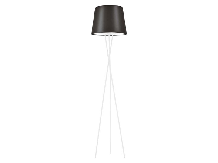 lampy podlogowe na trzech nogach pomysły, inspiracje z Lampa styl PRL Lampa Stojąca szara Półka podłogowa
