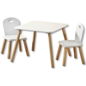 Zestaw mebelków dla dzieci: stolik + 2 krzesełka, KESPER