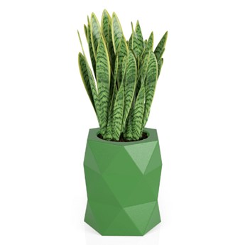 Donica nowoczesna Modena 54 cm z odprowadzaniem wody, zielona