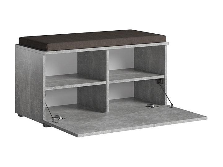 Designerska szafka na buty Adon - beton Kolor Szary Płyta MDF Styl Industrialny