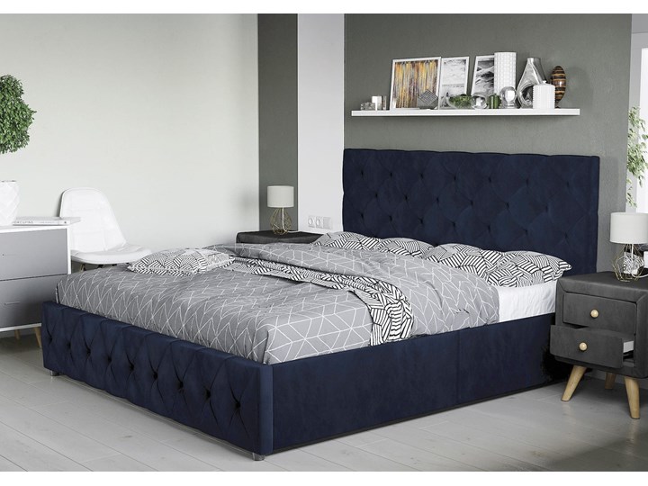 Łóżko 160x200 z materacem • BARLETTA (SFG007) • welur 82