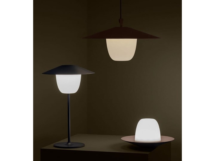 lampa LED przenośna h33cm bark ANI LAMP BLOMUS Lampa z kloszem Kategoria Lampy stołowe
