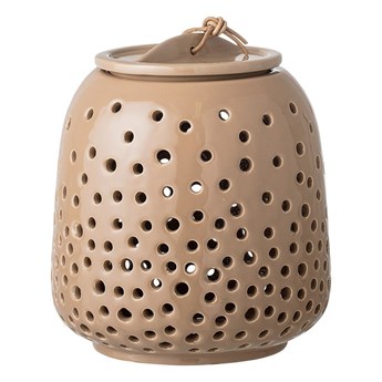 Ceramiczna latarenka Bloomingville karmelowa