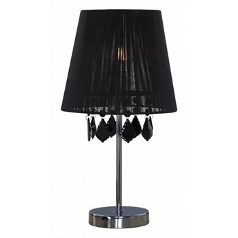 Lampa biurkowa czarna MONA z kryształkami