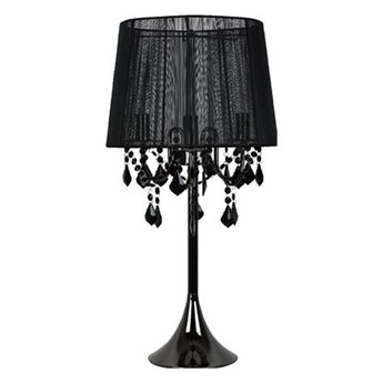 Czarna lampa MONA stołowa