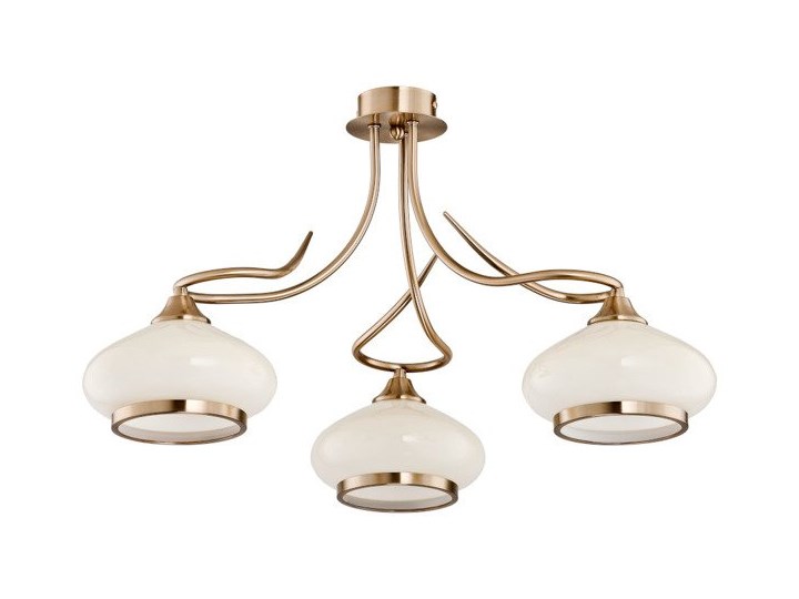 Lampa sufitowa żyrandol klasyczny IDALIA patyna/ecru śr. 58cm