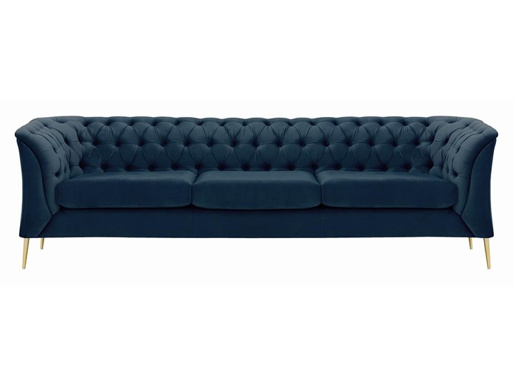 Sofa trzyosobowa Chesterfield Modern Pomieszczenie Salon