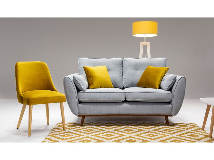 Sofa dwuosobowa Zinola Stała konstrukcja Styl Skandynawski