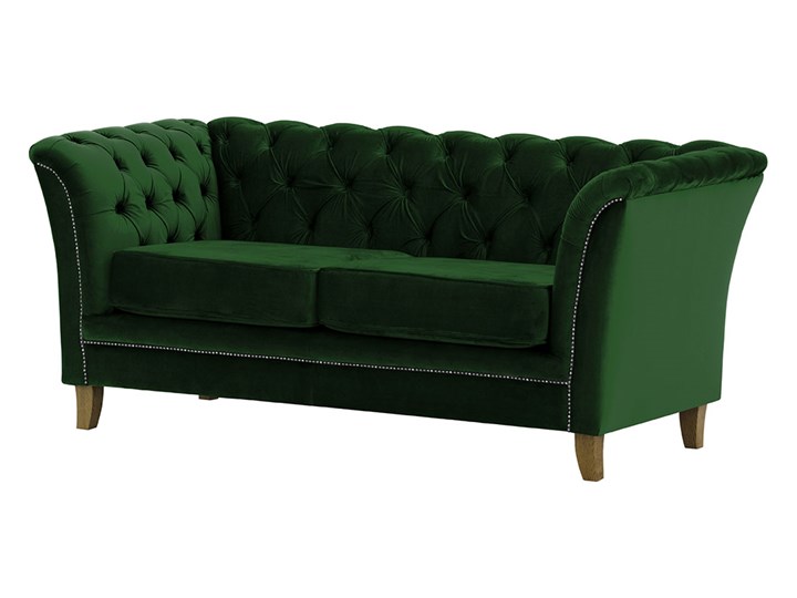 Sofa dwuosobowa Karin Styl Vintage Chesterfield Nóżki Na nóżkach
