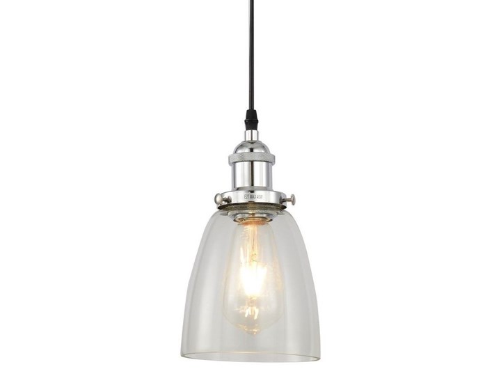 LAMPA WISZĄCA ZWIS FABI PRO W1 Szkło Lampa z kloszem Lampa z abażurem Metal Chrom Pomieszczenie Sypialnia Ilość źródeł światła 1 źródło