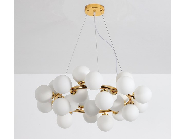NOWOCZESNA LAMPA WISZĄCA ZŁOTA MARSIADA W25 Lampa z abażurem Stal Lampa z kloszem Metal Szkło Lampa LED Kategoria Lampy wiszące