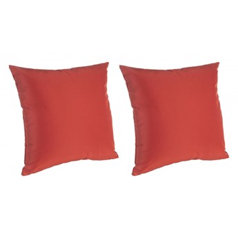 DWIE POSZEWKI NA PODUSZKI OGRODOWE ORANGE- RED 60