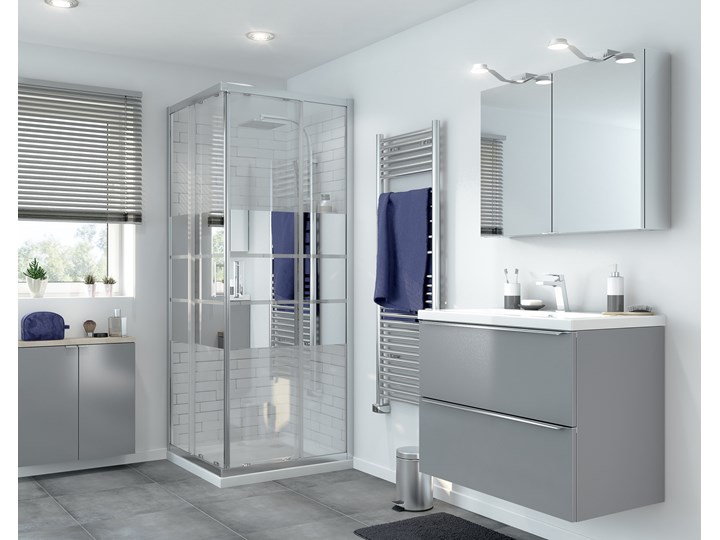 Umywalka ceramiczna GoodHome Nira 81 cm z syfonem Kategoria Umywalki Ceramika Prostokątne Kolor Biały