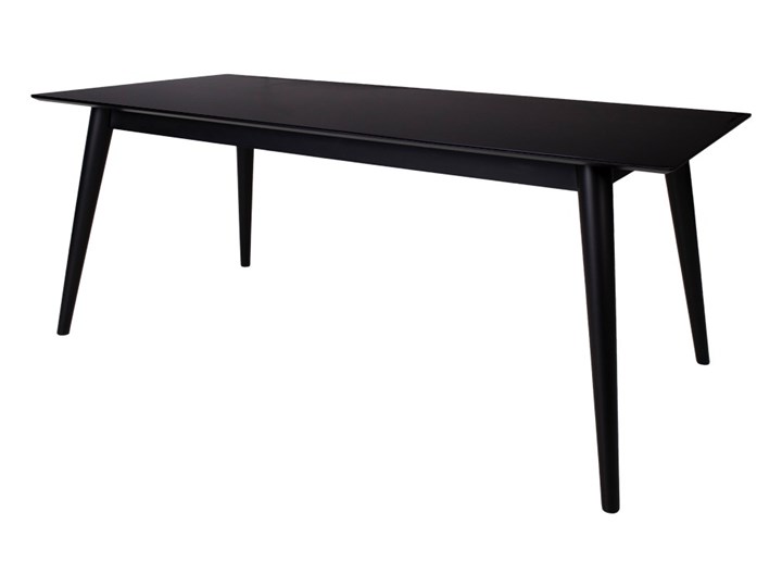 SELSEY Stół rozkładany Bimnal 195-285x90 cm czarny Wysokość 75 cm Długość 285 cm Drewno Długość 195 cm Styl Nowoczesny Sosna Płyta MDF Rozkładanie Rozkładane