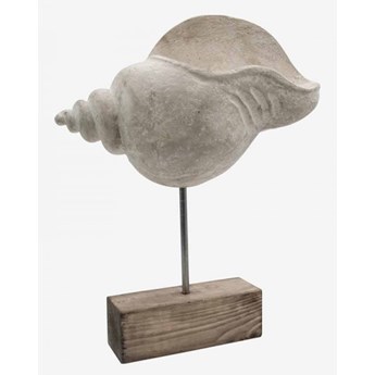 MUSZLA KREMOWA SZTUCZNA NA POSTUMENCIE MILO 34X14X36 cm BASE: 12 CM