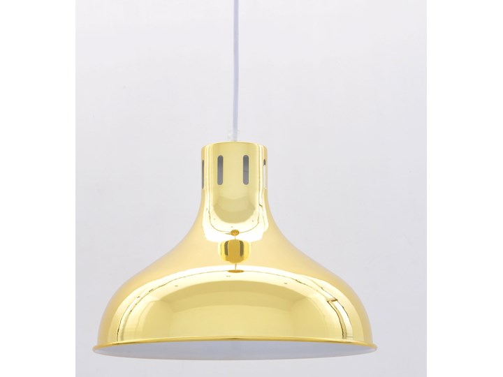 LAMPA WISZĄCA ZŁOTA CORRADO Lampa z kloszem Metal Lampa z abażurem Styl Nowoczesny