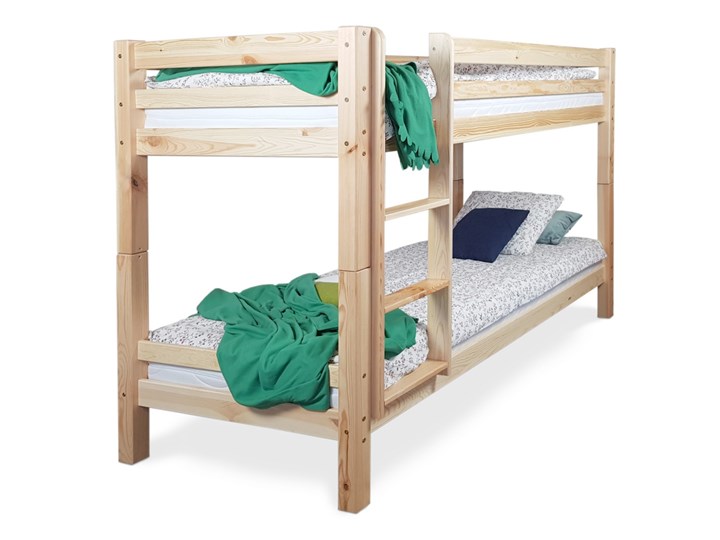 Łóżko Carmen piętrowe sosnowe 90x200 Łóżko piętrowe Drewno Kategoria Łóżka dla dzieci Kolor Beżowy