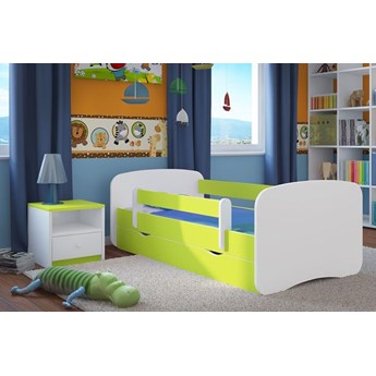 Łóżko dla dziecka z szufladą Happy 2X 70x140 - zielone