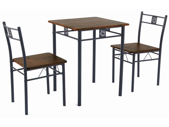 HOME DECOR ZESTAW DO JADALNI ADAM DREWNO STÓŁ PROSTOKĄTNY 60x60 2 KRZESŁA Pomieszczenie Jadalnia Kategoria Stoły z krzesłami