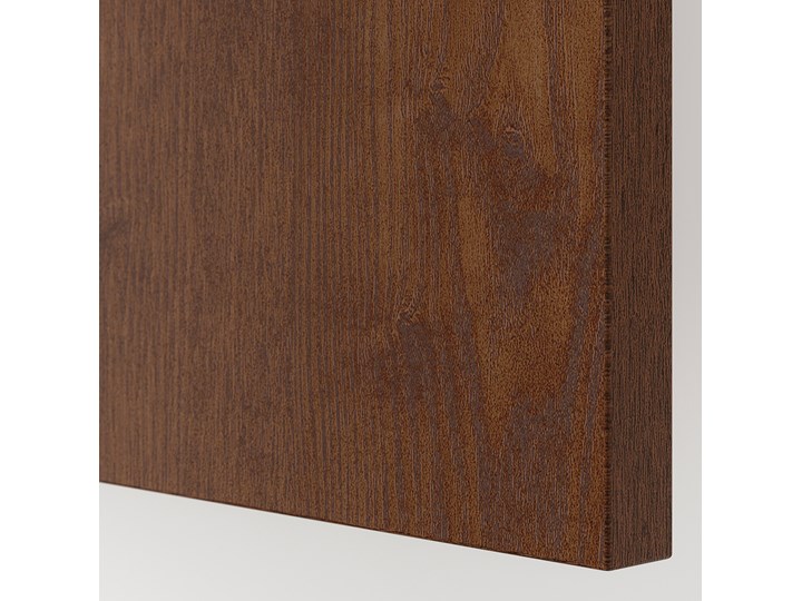 IKEA PAX Szafa, Hasvik/imitacja okleiny bejc na brąz, 150x66x201 cm Płyta laminowana Lustro