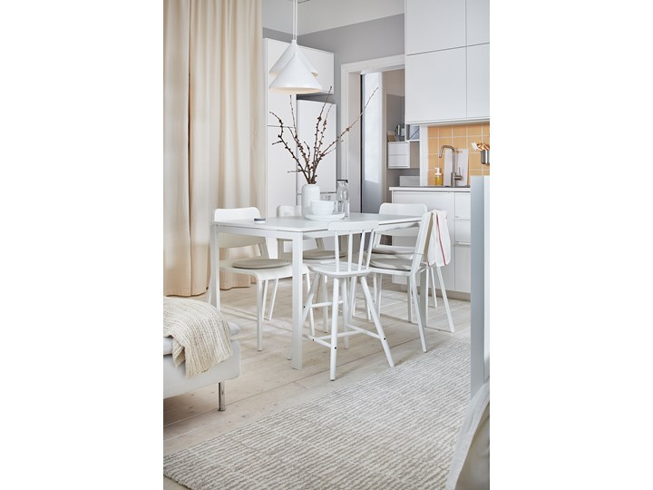IKEA MELLTORP / TEODORES Stół i 4 krzesła, biały Pomieszczenie Jadalnia Kategoria Stoły z krzesłami