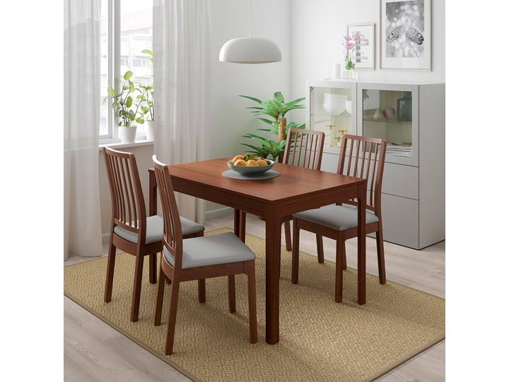 IKEA EKEDALEN / EKEDALEN Stół i 4 krzesła, brązowy/Orrsta jasnoszary, 120/180 cm Kategoria Stoły z krzesłami