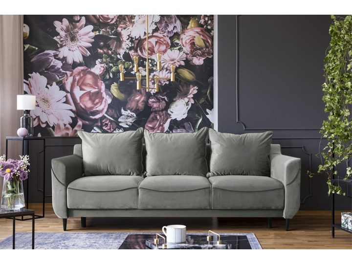 SELSEY Kanapa rozkładana trzyosobowa Jabbah Pomieszczenie Pokój nastolatka Głębokość 84 cm Szerokość 224 cm Szerokość 195 cm Styl Skandynawski