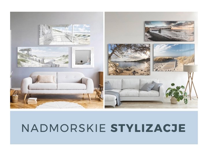 Obraz Canvas Coast View 60 x 150 cm Kategoria Obrazy Kolor Biały