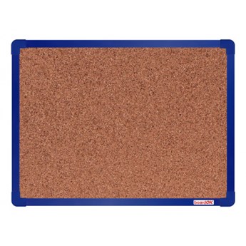 Tablica korkowa boardOK, 60x45 cm, niebieska rama