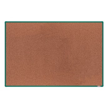 Tablica korkowa boardOK, 180x120 cm, zielona aluminiowa rama