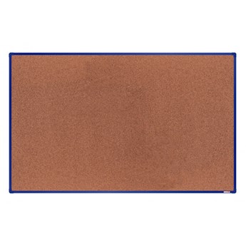 Tablica korkowa boardOK, 200x120 cm, niebieska aluminiowa rama
