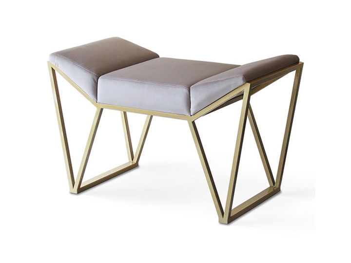 Taboret Senti gładka czarny mat Pomieszczenie Salon