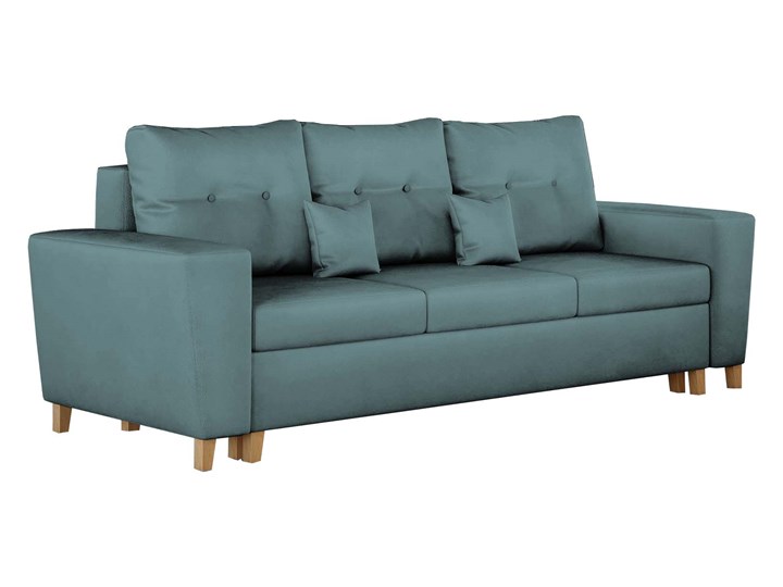 NOWOCZESNA SOFA DO SALONU Z POJEMNIKIEM - ELIO - TKANINA VELUTTO Materiał nóżek Tworzywo sztuczne Stała konstrukcja Głębokość 90 cm Szerokość 239 cm Rozkładanie