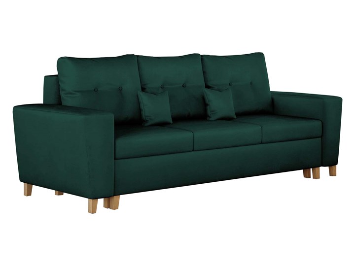 NOWOCZESNA SOFA DO SALONU Z POJEMNIKIEM - ELIO - TKANINA VELUTTO Głębokość 90 cm Szerokość 239 cm Stała konstrukcja Rozkładanie