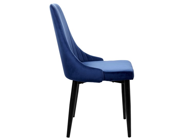 Krzesło aksamitne Lorient Velvet Granatowy Metal Tkanina Wysokość 89 cm Głębokość 45 cm Tworzywo sztuczne Welur Wysokość 46 cm Szerokość 32 cm Pomieszczenie Jadalnia Wysokość 41 cm Tapicerowane Styl Industrialny