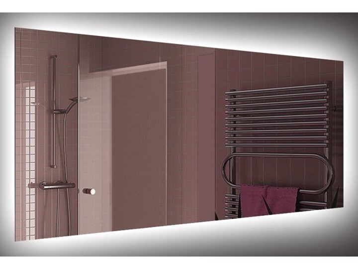 Lustro Shape 04 + Ambilight Ścienne Prostokątne Lustro podświetlane Kolor Srebrny