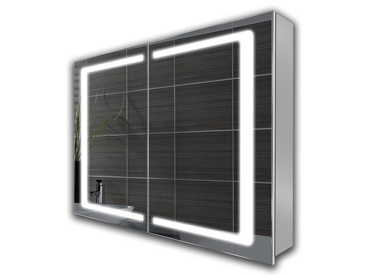 Lustrzana Szafka Andrea Głębokość 60 cm Wysokość 70 cm Szerokość 60 cm Z lustrem Aluminium Metal Wiszące Wysokość 60 cm Szerokość 70 cm Kategoria Szafki stojące