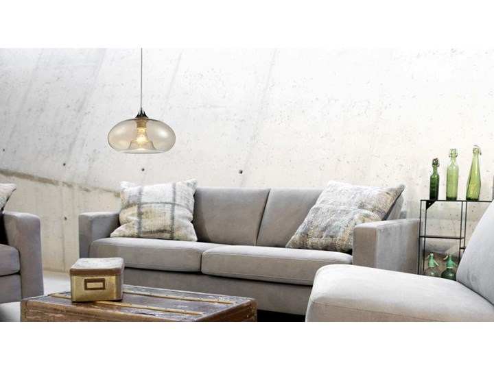 Loftowa lampa wisząca E338-Bolli Metal Szkło Lampa z kloszem Styl Nowoczesny