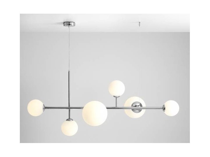 Żyrandol ze szklanymi kulami Floki Czarny Metal Lampa z kloszem Szkło Kategoria Lampy wiszące