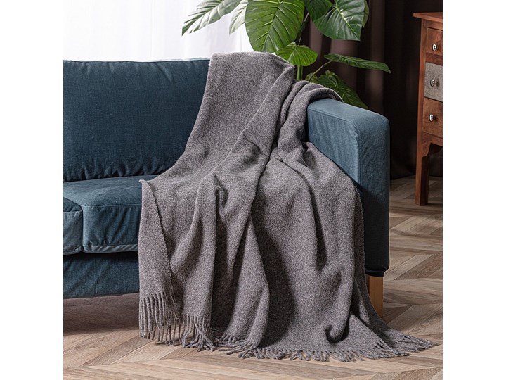 Pled Zelandia 140x200cm melange grey, 140 x 200 cm 130x180 cm 140x200 cm Wełna Pomieszczenie Salon