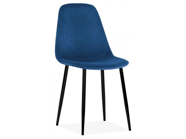 HOME DECOR KRZESŁO FOX TAPICEROWANE WELUR VELVET GRANATOWE - Krzesła -  Homebook