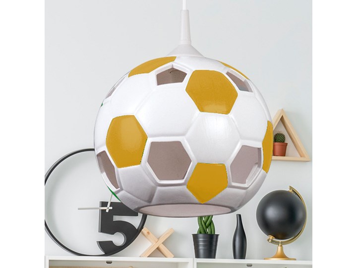 Lampa do pokoju dziecięcego E394-Ball - żółty Lampa wisząca Kolor Biały
