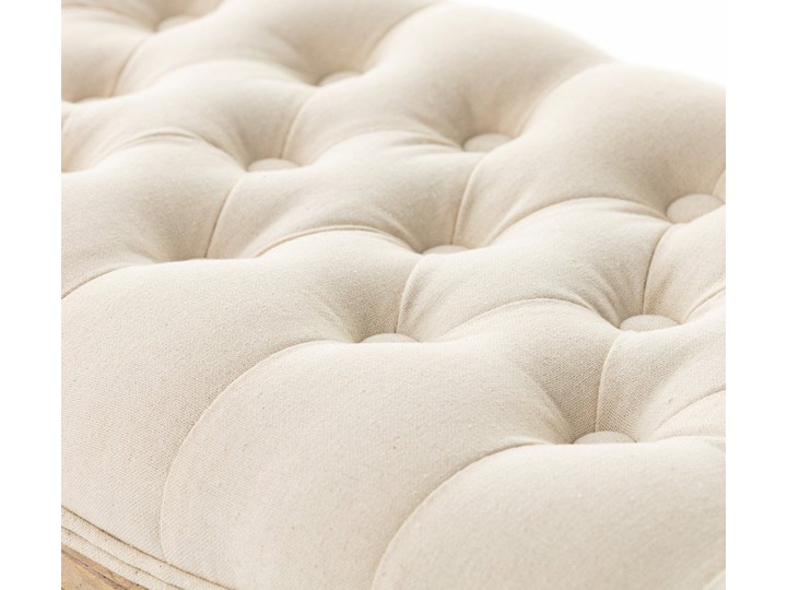 Ławka Isacco cream 114x38x48cm, 114 × 38 × 48 cm Pikowana Pomieszczenie Sypialnia