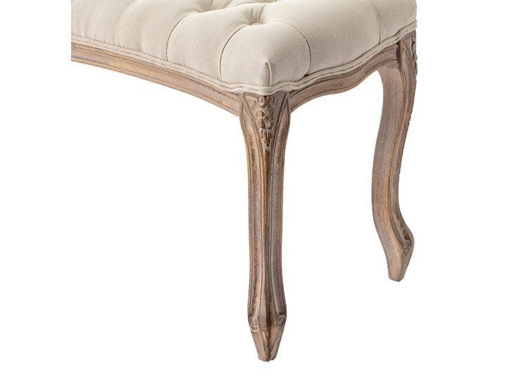 Ławka Isacco cream 114x38x48cm, 114 × 38 × 48 cm Materiał obicia Tkanina Pikowana Pomieszczenie Sypialnia