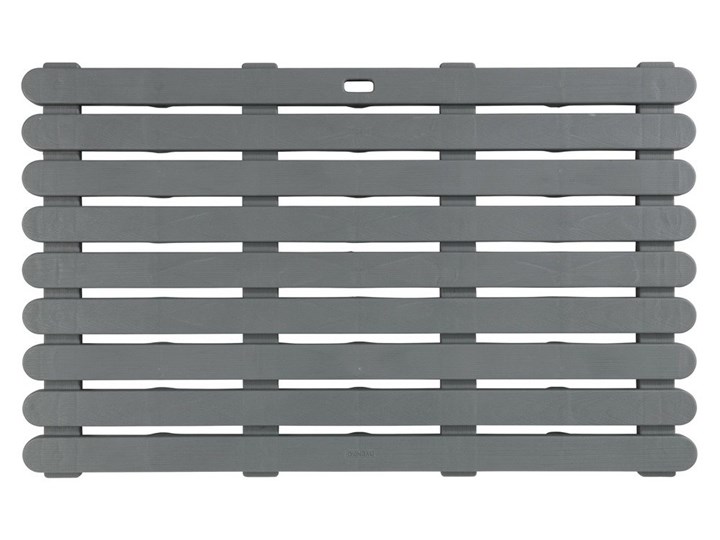 Podkładka antypoślizgowa do łazienki, prostokątna mata do wanny lub brodzika - 50 x 80 cm, WENKO 50x80 cm Prostokątny Syntetyk Kolor Szary