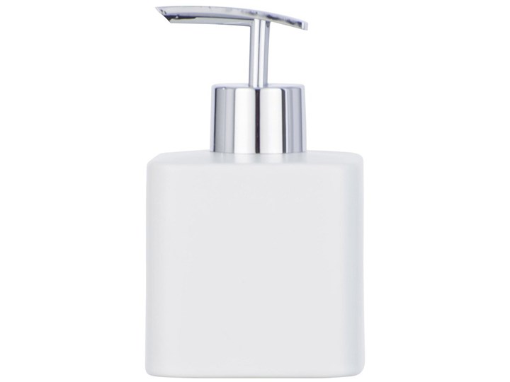 Dozownik z pompką na płynne mydło, pojemnik ceramiczny HEXA do wielokrotnego napełniania - 290 ml, WENKO Ceramika Dozowniki Kolor Biały