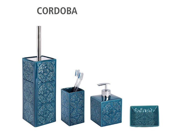 Dozownik do mydła CORDOBA DARK BLUE - 500 ml, WENKO