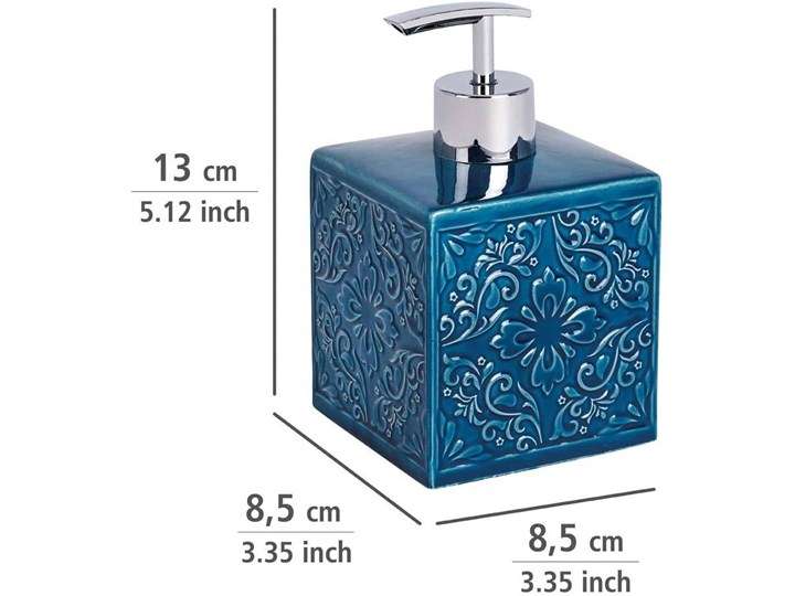 Dozownik do mydła CORDOBA DARK BLUE - 500 ml, WENKO